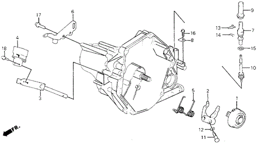 MT Clutch Release 2WD for 1988 Honda Civic #0