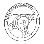 MN100378XB - Steering: Steering Wheel for MITSUBISHI Image