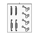 LR001023 - : 2008-2012 Land Rover LR2 - Park Brake Shoes Spring for Land Rover: LR2 Image
