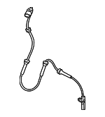 LR001057 - : 2008-2012 Land Rover LR2 - ABS Sensor for Land Rover: LR2 Image