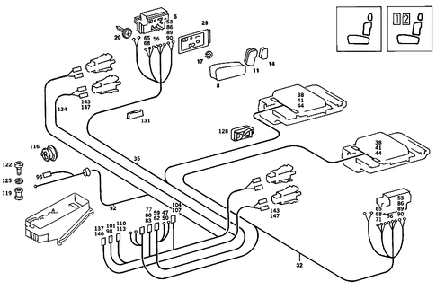 Electric Seat Adjuster for 1989 Mercedes-Benz 190 E #4