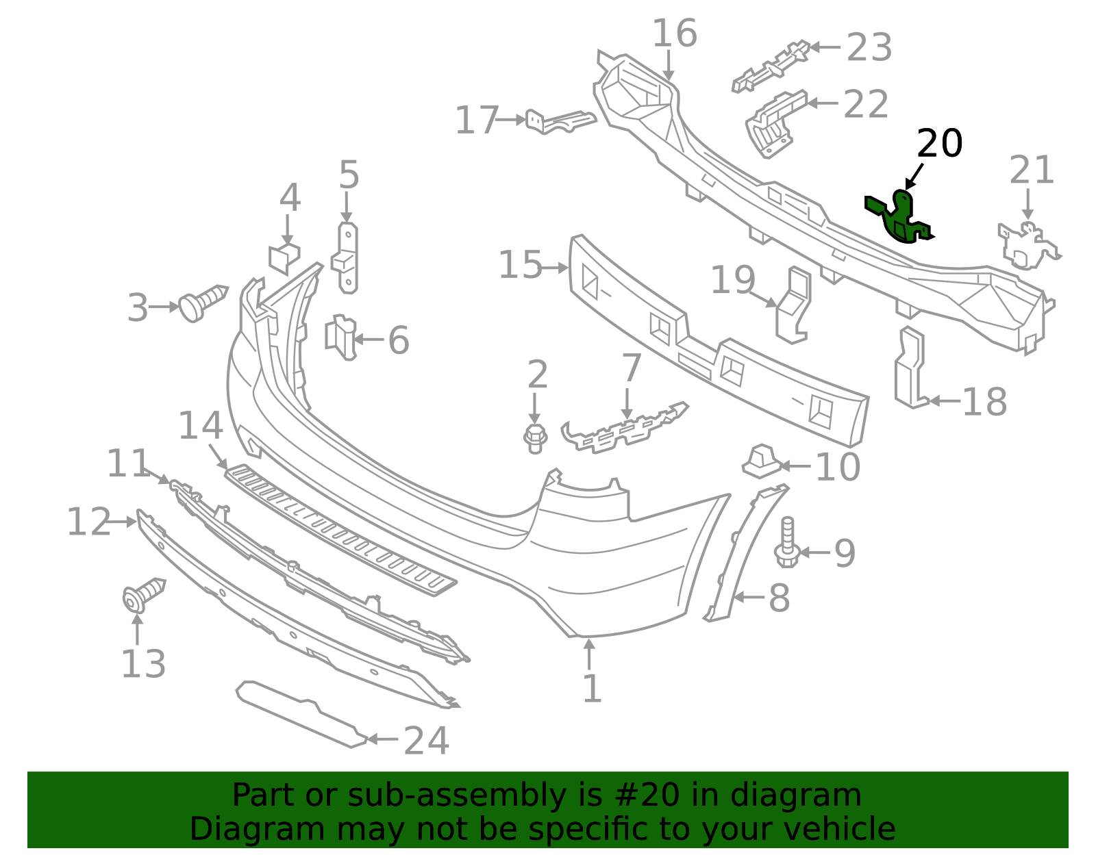 2011-2013 Kia Sorento OEM NEW 2009-12 Kia Sorento Rear Bumper Side ...