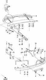 84106568670Z - : Plate, Rear Bumper for Honda Image