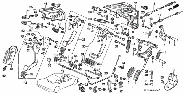 Pedal for 1997 Acura NSX #0