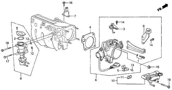 Throttle Body (1) for 1986 Acura Integra #0