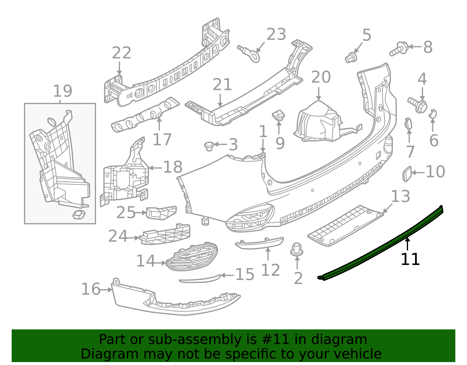 KR9D-50-369 | 2025 Mazda CX-70 Bumper Trim | Palladino Mazda Parts
