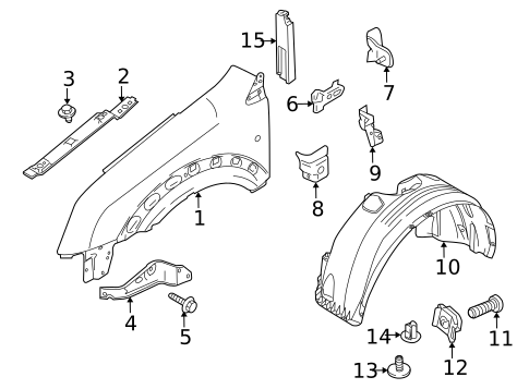 Fender & Components for 2010 Ford Transit Connect #0