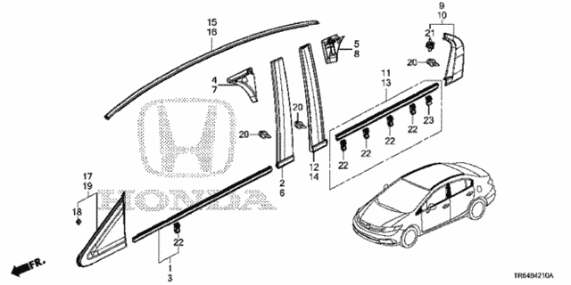 Molding for 2012 Honda Civic #0