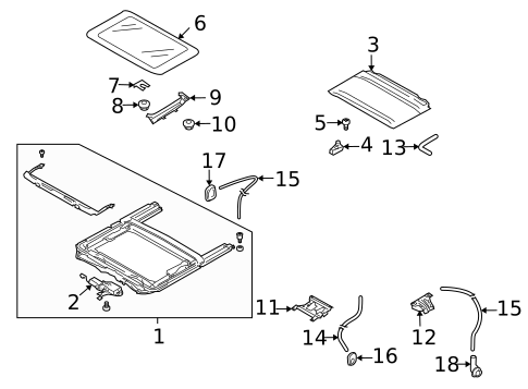 Sunroof for 2004 Subaru Impreza #0