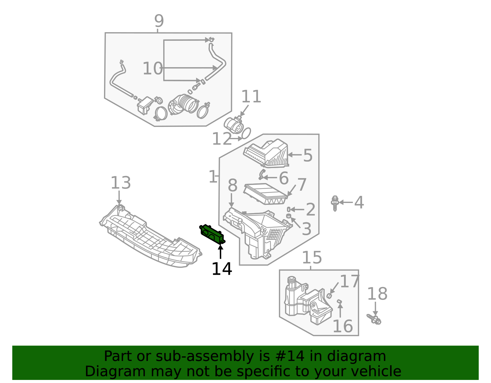 2021-2025 Hyundai Elantra Air Guide 28212-AA100 | MotorMotor