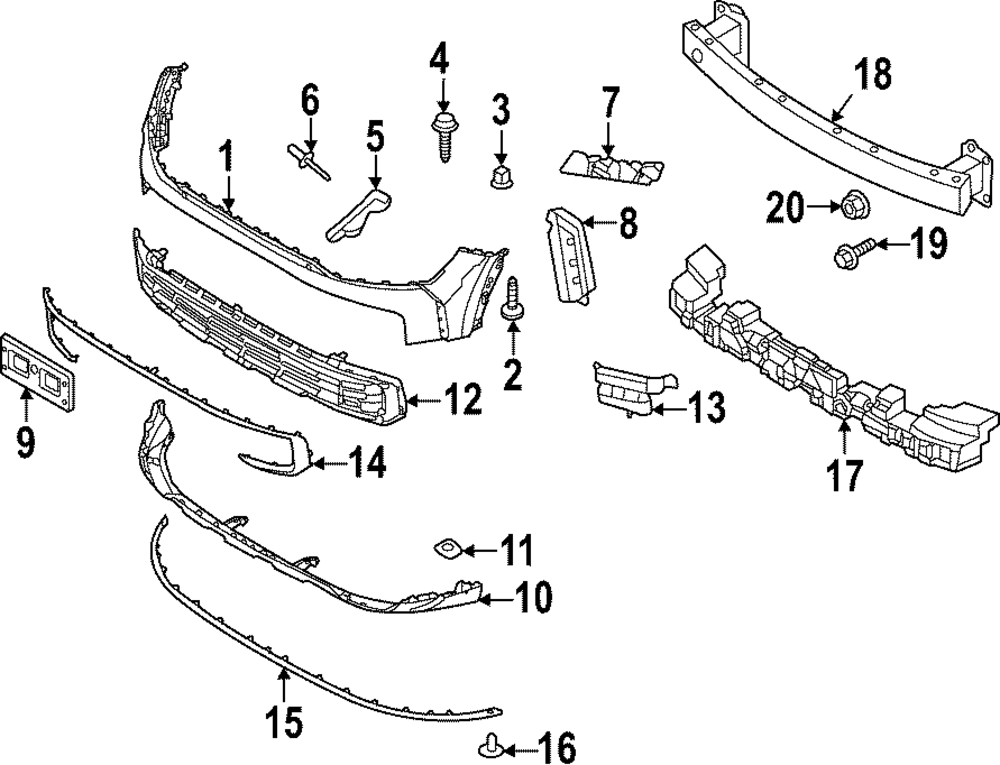 86512-DWEA0 - Valance 2023-2025 Kia Sportage | Kia.Parts Store