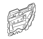 20959638 - Body: Water Deflector for Cadillac: Escalade, Escalade EXT | Chevrolet: Avalanche, Silverado 1500, Silverado 2500 HD, Silverado 3500 HD | GMC: Sierra 1500, Sierra 2500 HD, Sierra 3500 HD Image