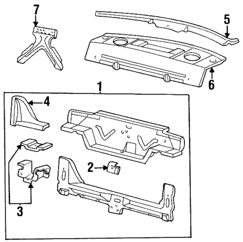 Rear Body for 1996 Cadillac DeVille #0