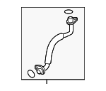 6K145735L - Fuel System: Oil Return Line for Volkswagen: Beetle, Jetta, Passat Image