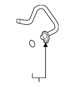 6K121492M - Engine: Outlet Pipe for Volkswagen: Beetle, Jetta, Passat Image