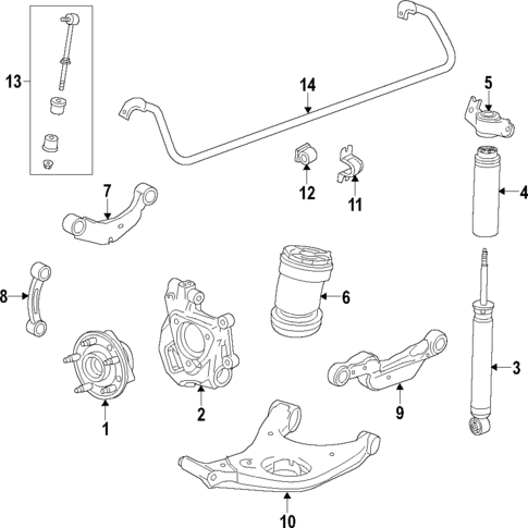 Rear Suspension for 2017 Cadillac XTS #0