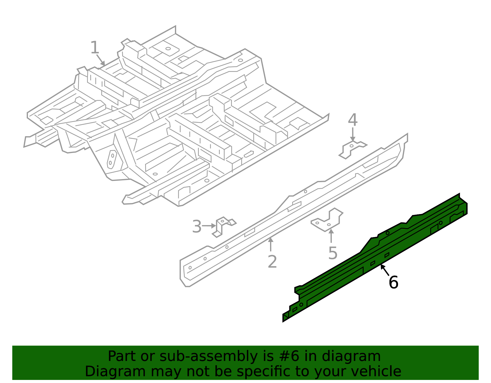 2016-2026 Volvo XC90 Rocker Panel Reinforcement 31416338 | OEM Parts Online