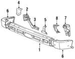 MB598024 - Body: Face Bar for Dodge: Ram 50 Image