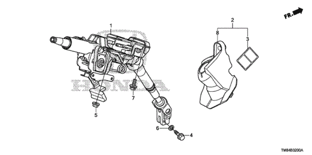 Steering Column for 2010 Honda Insight #0
