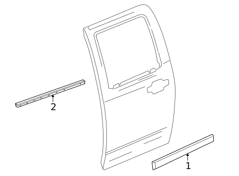 Exterior Trim - Rear Door for 2006 Isuzu i-350 #0