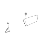 68425063AA - Glass: Quarter Window Glass, Left for Mopar Image