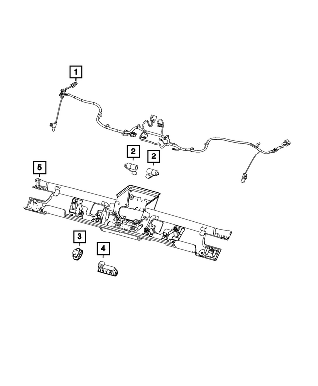 7KB75TX7AA - Electrical: Power Top Switch for Mopar Image