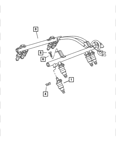 Fuel Rail for 2003 Dodge Ram 1500 #0