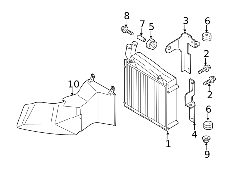Radiator & Components for 2014 Audi TTS Quattro #0