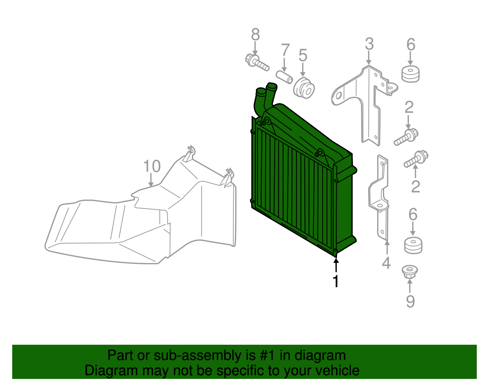 Radiator - OEM Engine Cooling Core for Audi | AutoNation Parts