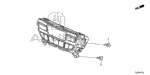 79650TZ5A41ZE - Electrical/Exhaust/Heater/Fuel: CONTROL ASSY., RR. AUTO AIR CONDITIONER *NH716L* (PREMIUM BLACK METALLIC) for Acura Image