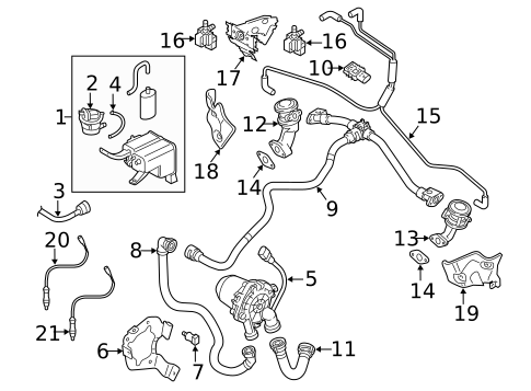 Secondary Air Injection System for 2013 Audi Q7 #0