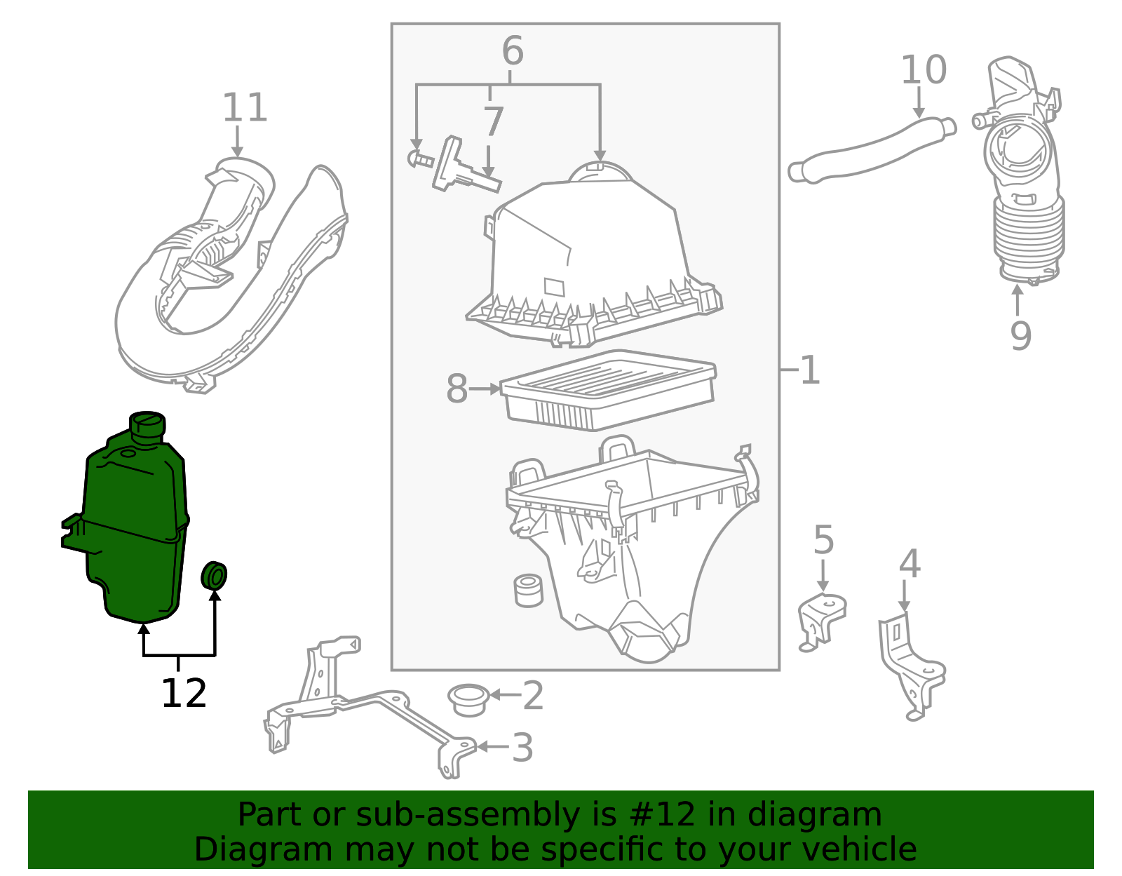 17894-36050 - High-Quality Engine Air Intake Resonator for 2015-2021 ...