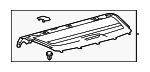 6433007080C0 - Body: Pkg Tray Trim for Toyota Image image