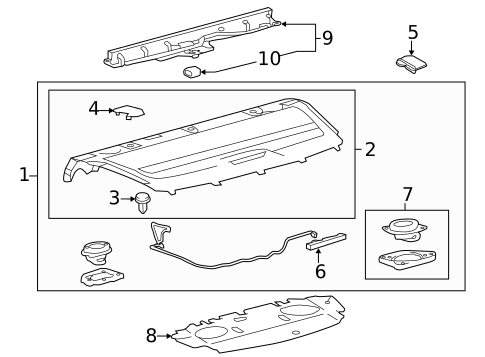 Interior Trim - Rear Body for 2016 Toyota Avalon #0