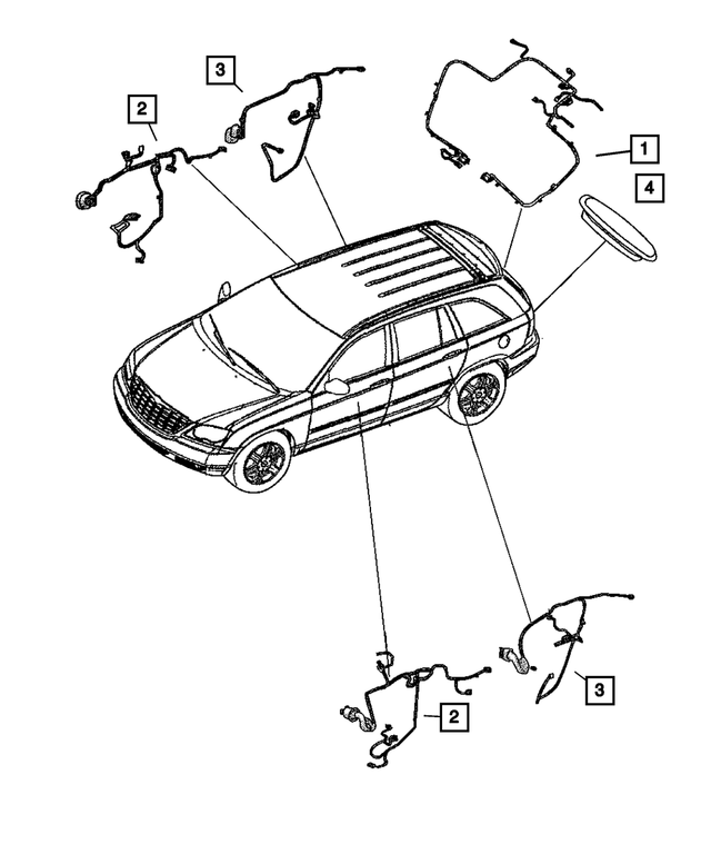 4869430AB - Electrical: Liftgate Wiring for Mopar Image