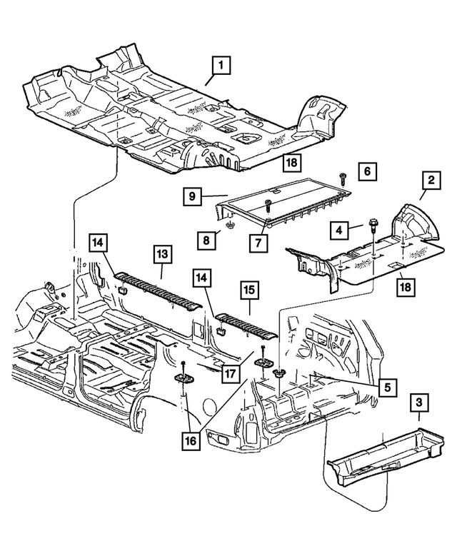 6505441AA - Interior Trim: Snap In Nut for Mopar Image