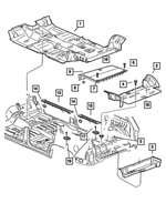 5GR51WL8AA - Interior Trim: Front Floor Carpet for Mopar Image
