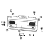 68541695AA - Interior Trim: Retainer Clip for Mopar Image