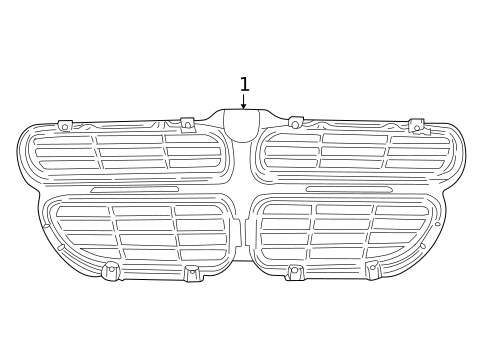 Grille & Components for 2002 Dodge Stratus #0