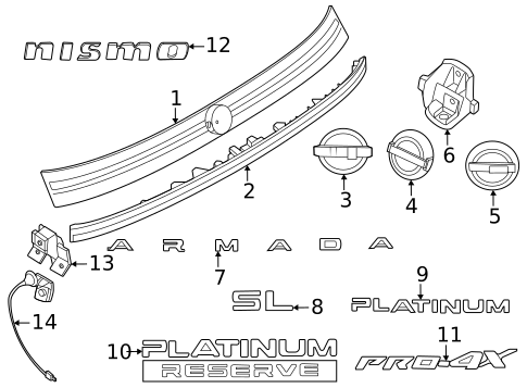 Tailgate & Midgate for 2025 Nissan Armada #0