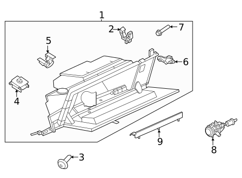 Glove Box for 2023 Porsche Taycan #0