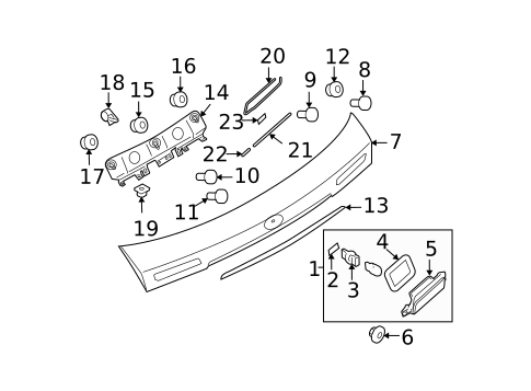 Backup Lamps for 2005 Subaru Outback #0