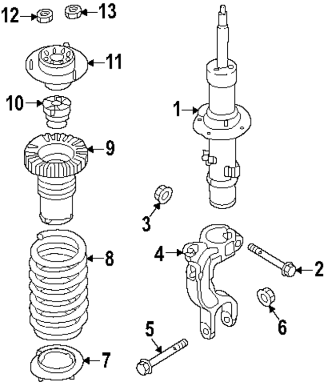 54606T6885 - : Suspension Strut for Hyundai Image