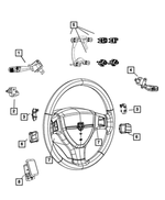5057633AG - Electrical: Horn Switch for Dodge: Ram 1500, Ram 2500, Ram 3500 | Ram: 1500, 1500 Classic, 2500, 3500 Image
