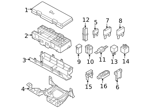 Flasher Units, Fuses, & Circuit Breakers for 2014 Ford F-150 #0