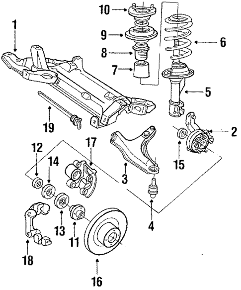 Suspension Components for 1990 Dodge Daytona #0
