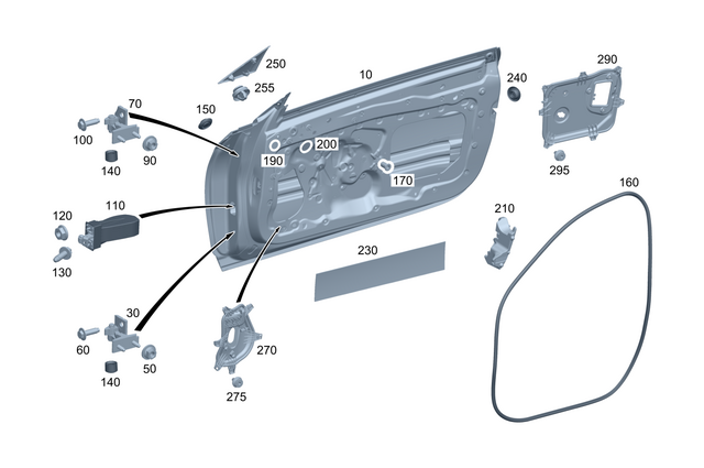 2367202900 - Front Door: Driver Door for Mercedes-Benz: CLE300, CLE450, CLE53 AMG Image image