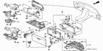 66871611000 - Interior/Bumper: NUT, CENTER PANEL for Acura Image