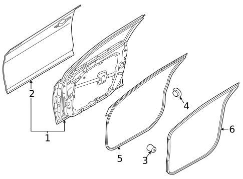 Door & Components for 2025 Kia K5 #0