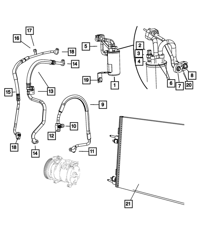 5072866AA - Air Conditioners and Heaters: A/c Charge Valve Cap for Mopar Image
